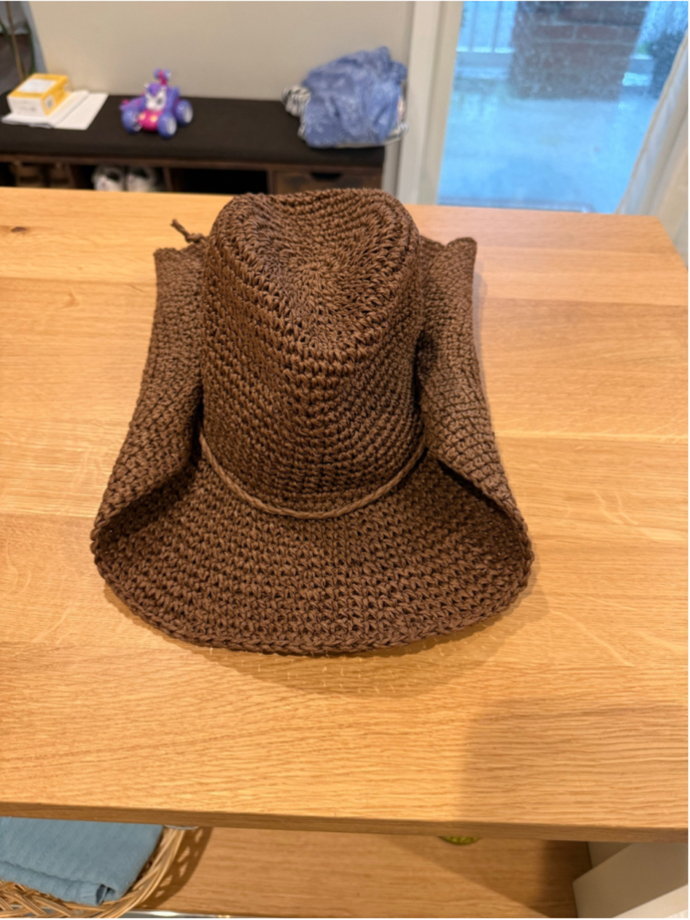 NWOT Women's Universal Thread Brown Straw Cowboy Hat One Size
